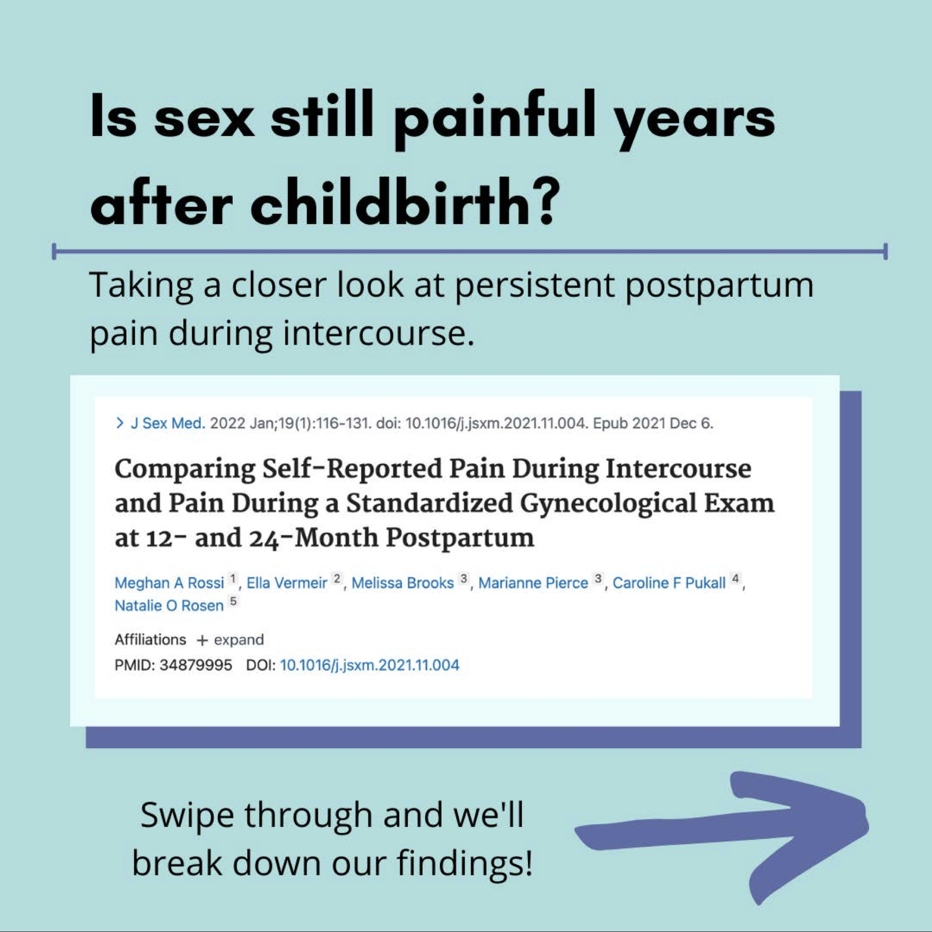 Infographic – Is sex still painful years after childbirth?